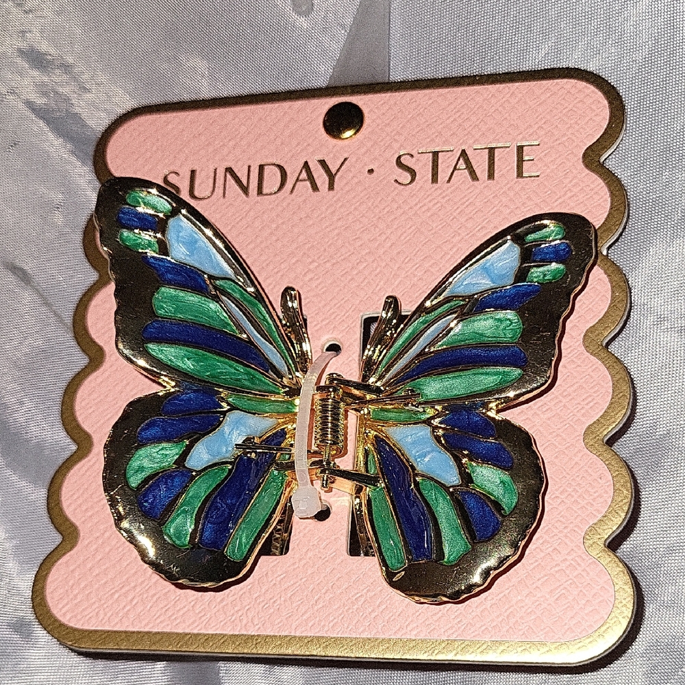 Sunday State Butterfly Hair Clip Brand New Lp M Rt La